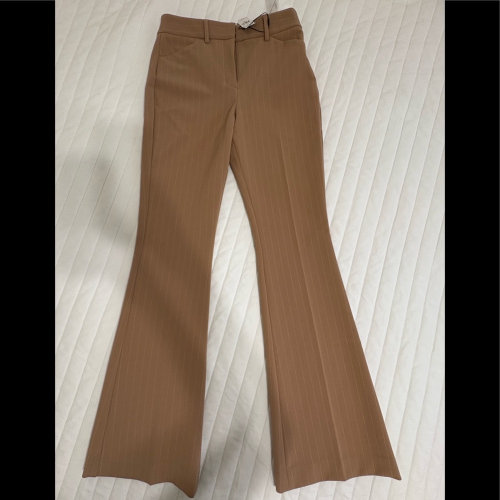 Express Editor Flare pinstriped pants, sz 2